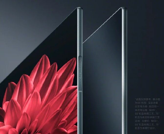 Дизайн Xiaomi Mi TV 5 Pro