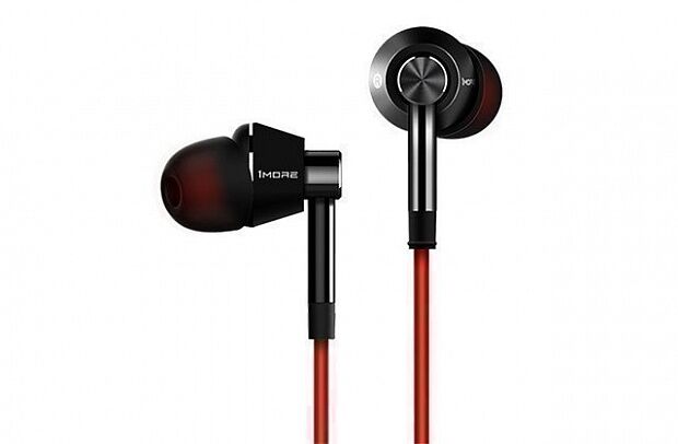 Наушники 1More Single Driver In-Ear Headphones 1M301 (Grey/Red)(Серый/Красный) - 1