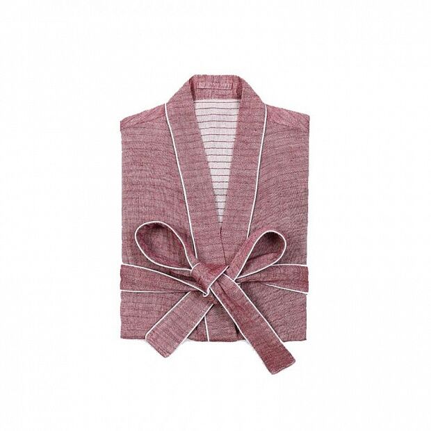 Домашний халат Amain About Juya Cotton Double-Layer Yarn Home Robe (Pink/Розовый) - 1