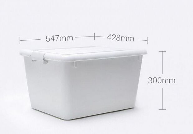 Ящик для хранения вещей Quange Full-size Multi-function Storage Box Large (White/Белый) : характеристики и инструкции - 2