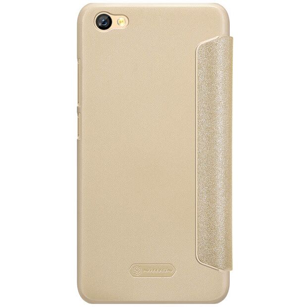 Чехол для Xiaomi Redmi Note 5A Nillkin Sparkle Leather Case (Gold/Золотой) - 6