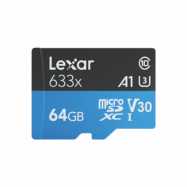 Карта памяти Lexar TF Microsd Memory Card 64GB (Blue/Синий) 