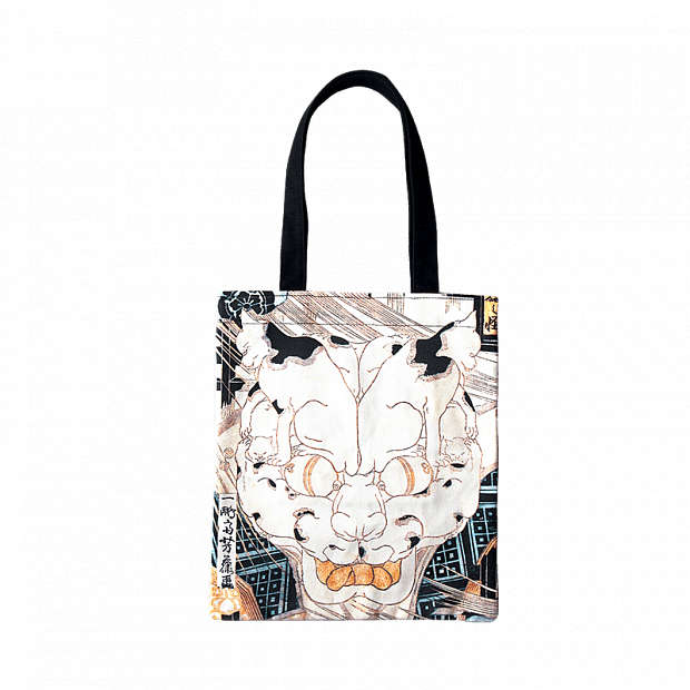 Сумка Daka Art Tote Canvas Bag Wolf (White/Белый) 